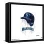 Gallery Pops MLB Seattle Mariners - Drip Helmet Wall Art-Trends International-Framed Stretched Canvas