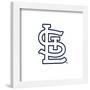 Gallery Pops MLB St. Louis Cardinals -Cap Logo Wall Art-Trends International-Framed Gallery Pops