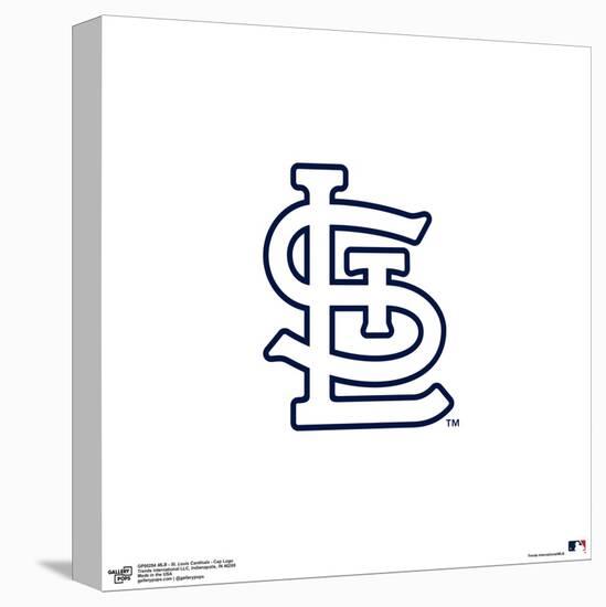 Gallery Pops MLB St. Louis Cardinals -Cap Logo Wall Art-Trends International-Stretched Canvas