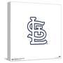Gallery Pops MLB St. Louis Cardinals -Cap Logo Wall Art-Trends International-Stretched Canvas