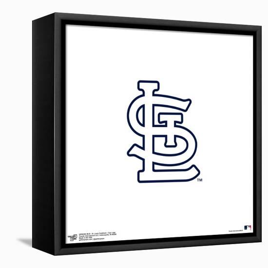 Gallery Pops MLB St. Louis Cardinals -Cap Logo Wall Art-Trends International-Framed Stretched Canvas