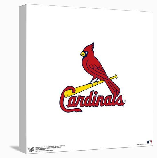 Gallery Pops MLB St. Louis Cardinals - Primary Club Logo Wall Art-Trends International-Stretched Canvas