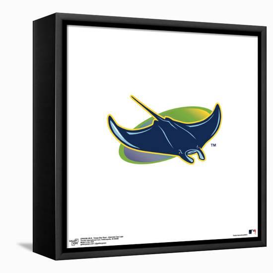 Gallery Pops MLB Tampa Bay Rays - Alternate Cap Logo Wall Art-Trends International-Framed Stretched Canvas