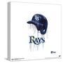 Gallery Pops MLB Tampa Bay Rays - Drip Helmet Wall Art-Trends International-Stretched Canvas