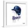 Gallery Pops MLB Texas Rangers - Drip Helmet Wall Art-Trends International-Framed Gallery Pops