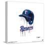 Gallery Pops MLB Texas Rangers - Drip Helmet Wall Art-Trends International-Stretched Canvas