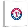 Gallery Pops MLB Texas Rangers - Primary Club Logo Wall Art-Trends International-Stretched Canvas