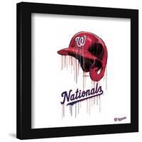 Gallery Pops MLB Washington Nationals - Drip Helmet Wall Art-Trends International-Framed Gallery Pops