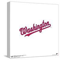 Gallery Pops MLB Washington Nationals - Jersey Lettering Logo Wall Art-Trends International-Stretched Canvas