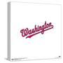 Gallery Pops MLB Washington Nationals - Jersey Lettering Logo Wall Art-Trends International-Stretched Canvas