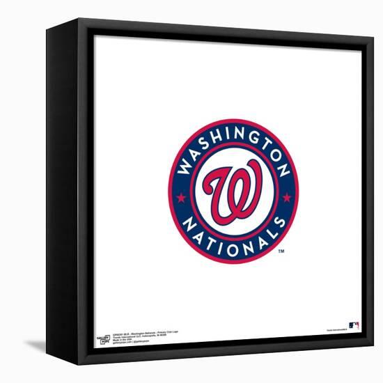 Gallery Pops MLB Washington Nationals - Primary Club Logo Wall Art-Trends International-Framed Stretched Canvas