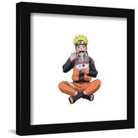 Gallery Pops Naruto Shippuden - Naruto Uzumaki Eating Noodles Wall Art-Trends International-Framed Gallery Pops