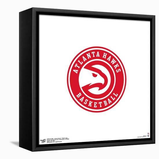 Gallery Pops NBA Atlanta Hawks - Global Logo Wall Art-Trends International-Framed Stretched Canvas