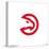 Gallery Pops NBA Atlanta Hawks - Primary Logo Wall Art-Trends International-Stretched Canvas