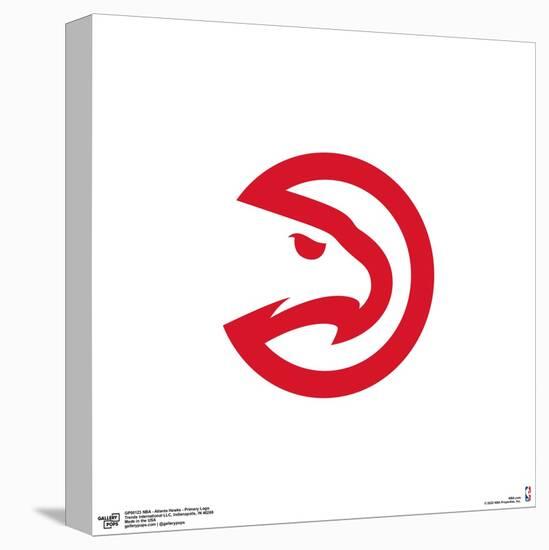 Gallery Pops NBA Atlanta Hawks - Primary Logo Wall Art-Trends International-Stretched Canvas