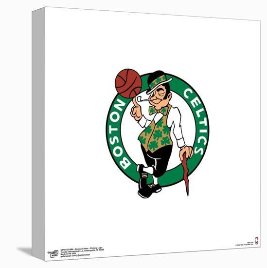 Gallery Pops NBA Boston Celtics - Primary Logo Wall Art-Trends International-Stretched Canvas