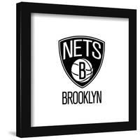 Gallery Pops NBA Brooklyn Nets - Global Logo Wall Art-Trends International-Framed Gallery Pops