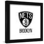 Gallery Pops NBA Brooklyn Nets - Global Logo Wall Art-Trends International-Framed Gallery Pops