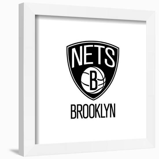 Gallery Pops NBA Brooklyn Nets - Global Logo Wall Art-Trends International-Framed Gallery Pops
