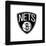 Gallery Pops NBA Brooklyn Nets - Primary Logo Wall Art-Trends International-Framed Gallery Pops