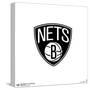 Gallery Pops NBA Brooklyn Nets - Primary Logo Wall Art-Trends International-Stretched Canvas