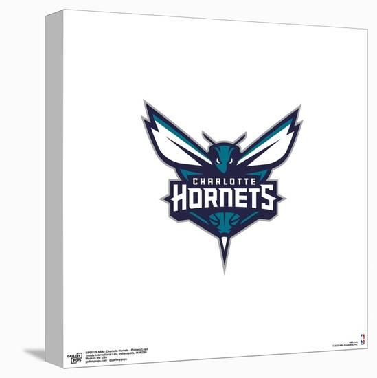 Gallery Pops NBA Charlotte Hornets - Primary Logo Wall Art-Trends International-Stretched Canvas