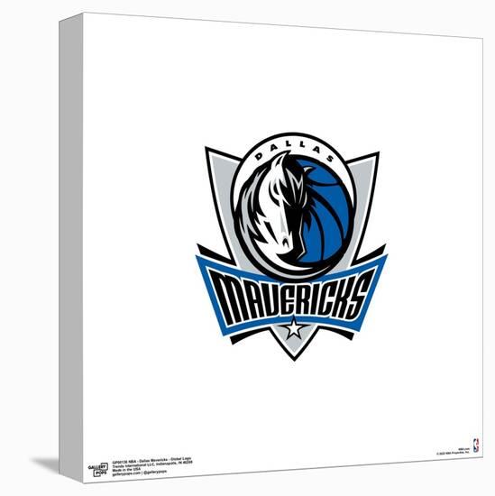 Gallery Pops NBA Dallas Mavericks - Global Logo Wall Art-Trends International-Stretched Canvas