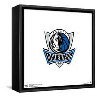 Gallery Pops NBA Dallas Mavericks - Global Logo Wall Art-Trends International-Framed Stretched Canvas