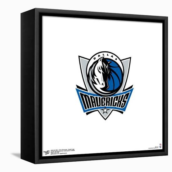 Gallery Pops NBA Dallas Mavericks - Global Logo Wall Art-Trends International-Framed Stretched Canvas