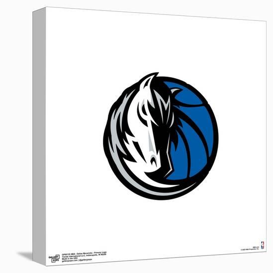 Gallery Pops NBA Dallas Mavericks - Primary Logo Wall Art-Trends International-Stretched Canvas