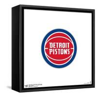 Gallery Pops NBA Detroit Pistons - Primary Logo Wall Art-Trends International-Framed Stretched Canvas