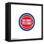 Gallery Pops NBA Detroit Pistons - Primary Logo Wall Art-Trends International-Framed Stretched Canvas