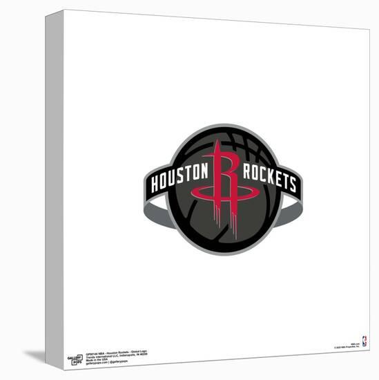 Gallery Pops NBA Houston Rockets - Global Logo Wall Art-Trends International-Stretched Canvas