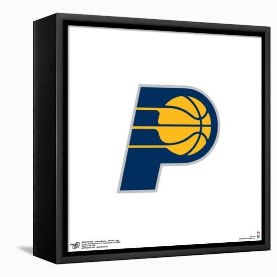 Gallery Pops NBA Indiana Pacers - Primary Logo Wall Art-Trends International-Framed Stretched Canvas
