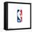 Gallery Pops NBA Logo - Logoman Wall Art-Trends International-Framed Stretched Canvas