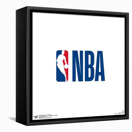 Gallery Pops NBA Logo - Wordmark Wall Art-Trends International-Framed Stretched Canvas