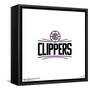 Gallery Pops NBA Los Angeles Clippers - Global Logo Wall Art-Trends International-Framed Stretched Canvas