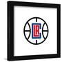 Gallery Pops NBA Los Angeles Clippers - Primary Logo Wall Art-Trends International-Framed Gallery Pops