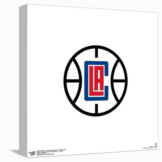 Gallery Pops NBA Los Angeles Clippers - Primary Logo Wall Art-Trends International-Stretched Canvas