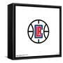 Gallery Pops NBA Los Angeles Clippers - Primary Logo Wall Art-Trends International-Framed Stretched Canvas