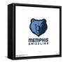 Gallery Pops NBA Memphis Grizzlies - Global Logo Wall Art-Trends International-Framed Stretched Canvas