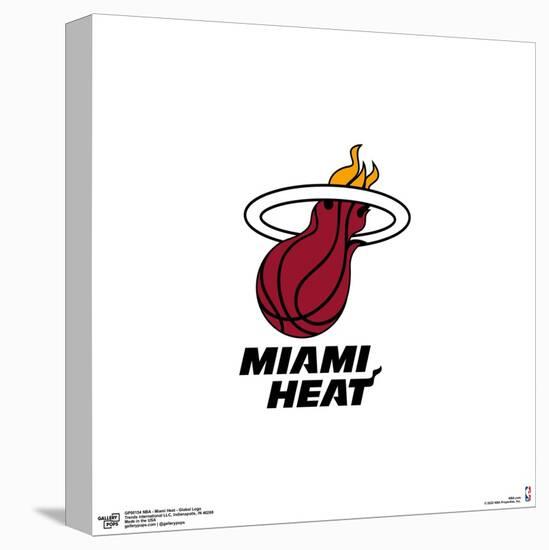 Gallery Pops NBA Miami Heat - Global Logo Wall Art-Trends International-Stretched Canvas
