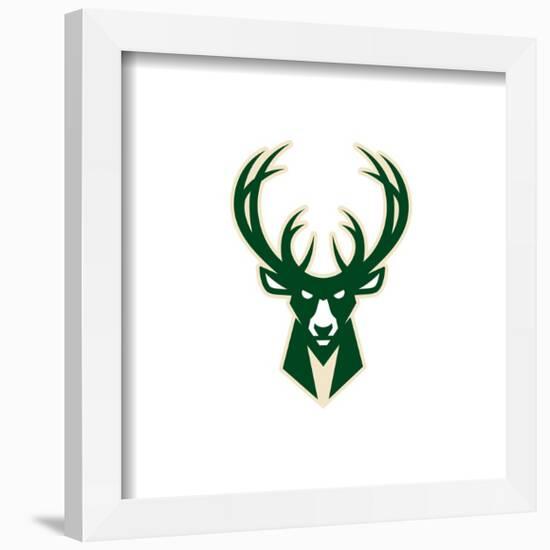Gallery Pops NBA Milwaukee Bucks - Primary Logo Wall Art-Trends International-Framed Gallery Pops