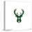 Gallery Pops NBA Milwaukee Bucks - Primary Logo Wall Art-Trends International-Stretched Canvas