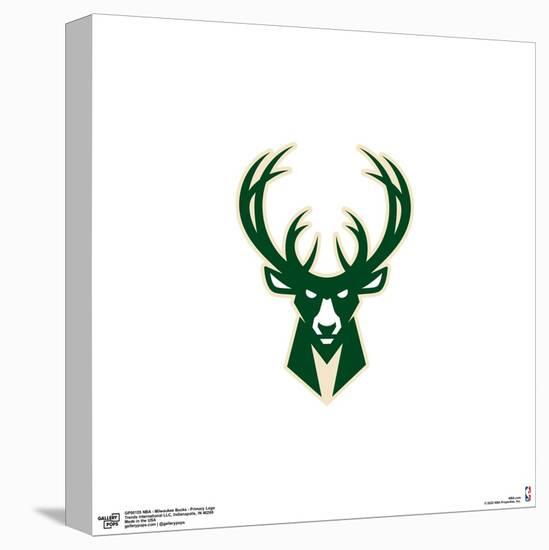 Gallery Pops NBA Milwaukee Bucks - Primary Logo Wall Art-Trends International-Stretched Canvas