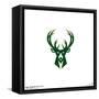 Gallery Pops NBA Milwaukee Bucks - Primary Logo Wall Art-Trends International-Framed Stretched Canvas