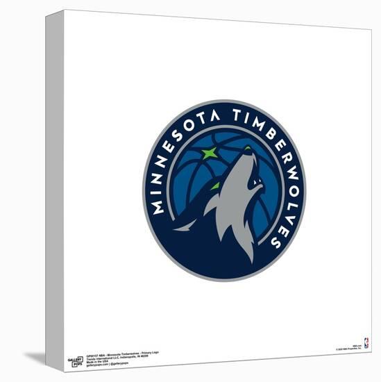 Gallery Pops NBA Minnesota Timberwolves - Primary Logo Wall Art-Trends International-Stretched Canvas