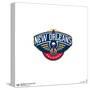 Gallery Pops NBA New Orleans Pelicans - Global Logo Wall Art-Trends International-Stretched Canvas