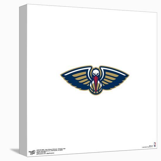 Gallery Pops NBA New Orleans Pelicans - Primary Logo Wall Art-Trends International-Stretched Canvas