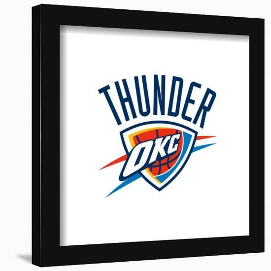 Gallery Pops NBA Oklahoma City Thunder - Global Logo Wall Art-Trends International-Framed Gallery Pops